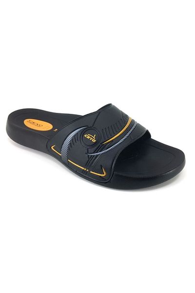Ceyo Ανδρικές παντόφλες 9100-8 Comfort-μαύρες