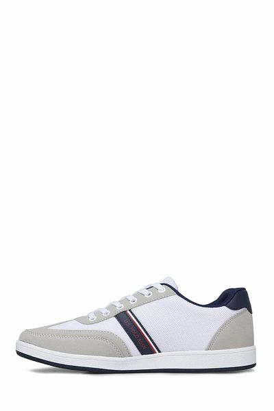 U.S POLO Base. Polo Assn. Kares White Cloth Men's Sneaker Shoes 100248494