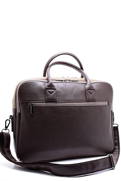 LOS ANGELES POLO CLUB Коричневий корпус, візонова кришка, унісекс сумка для ноутбука та документів