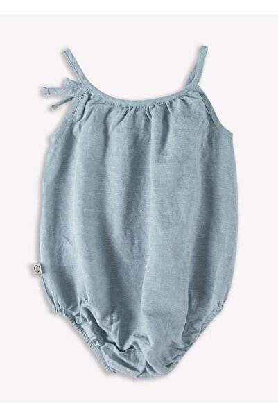 Ozmoz By Mukadder Özden Organic Baby Girl Jumpsuit with Straps and Ruffles (4 Different Color Options)