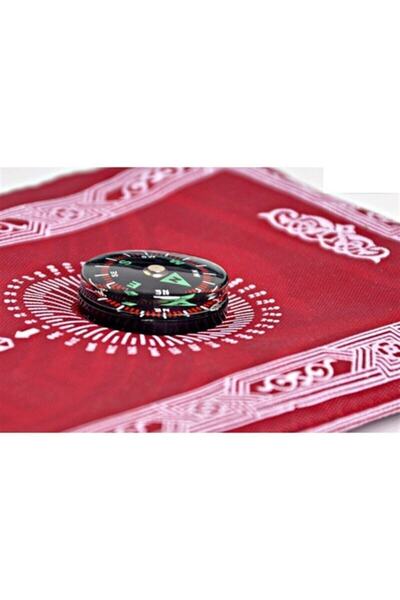 Bora Pusulalı Cep Seccadesi Namaz Seccadesi Seccade Fermuarlı Çantalı Pratik Seccade