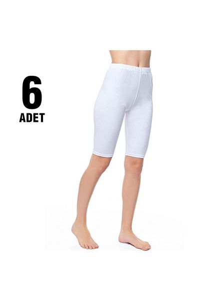 Tutku Σετ 6 τεμαχίων Lycra κοντό γυναικείο κολάν πάνω από το γόνατο