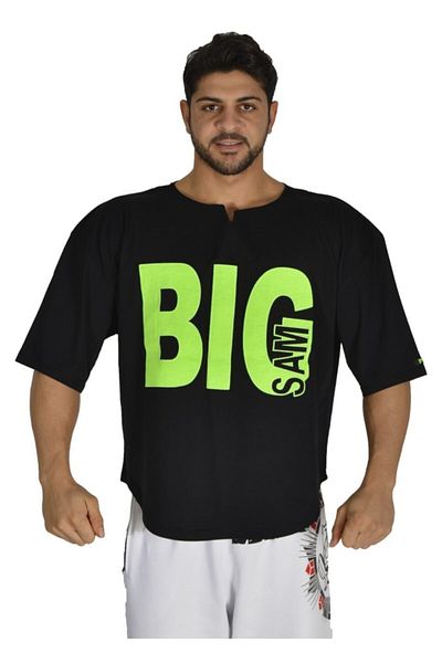 Big Sam تي شيرت تدريب اللياقة البدنية بقرة علوية 3189