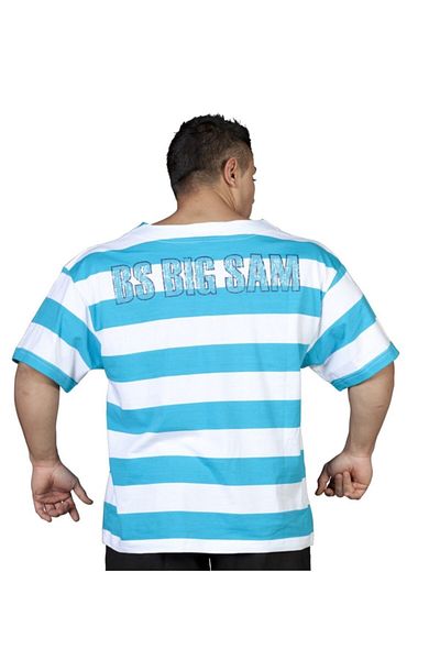 Big Sam Striped Relaxed Fit Training T-Shirt 2524