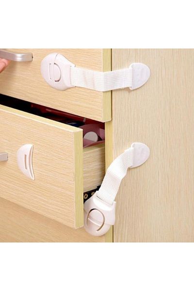 LOVYCO 5 Pieces Child Lock Baby Safety Protection Cabinet Lock Drawer