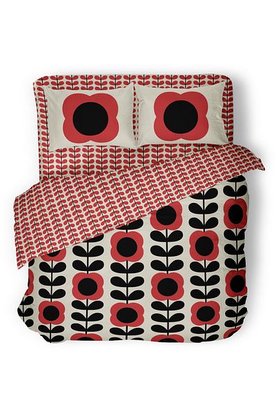 Helen George Retro Flora Double Quilt Cover Set