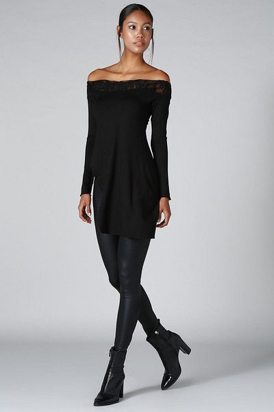 Quincey Lace Collar Knitwear Tunic