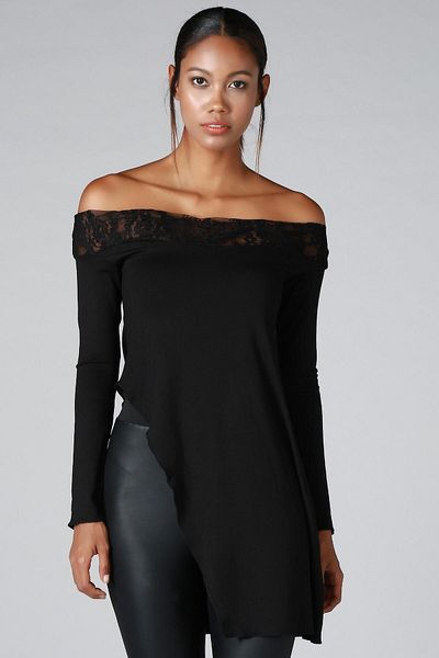 Quincey Lace Collar Knitwear Tunic