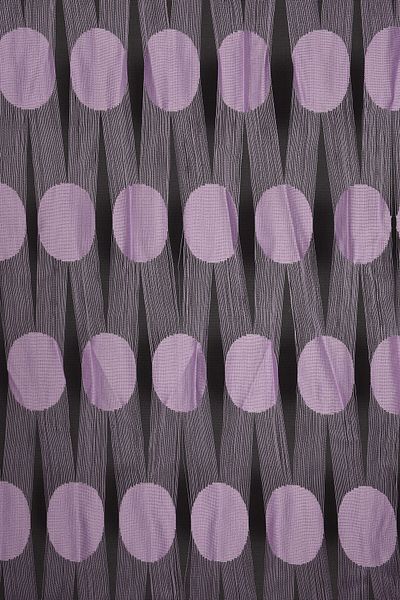 AKÇA TEKSTİL Large Score Model Lilac Color Rope Curtain Ready-made Buttons Sewn Rope Curtain 300*280 cm