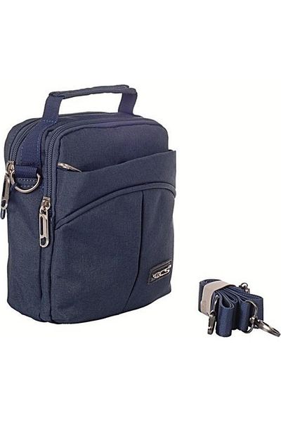 ÇÇS Ανδρική τσάντα με λουράκι Navy Blue Messenger 31111