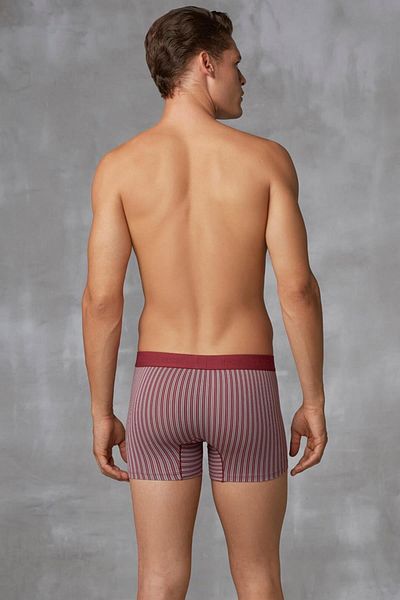 Doreanse Ανδρικό Claret Red Modal Boxer με μοτίβο 1866