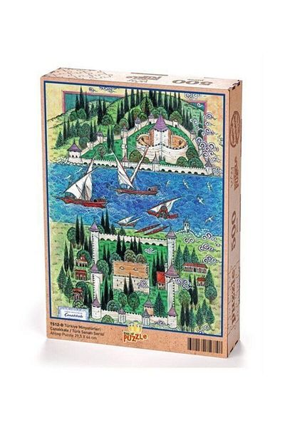 King Of Puzzle Türkiye Miniatures - Çanakkale - Nusret Çolpan Wooden Puzzle 1000 Pieces