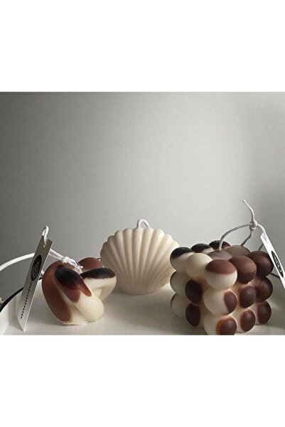 Genel Markalar 3'lü Set Mum Kalıbı (büyük Bubble Istiridye Ve Düğüm)