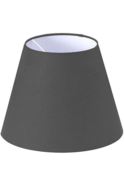 Lit Dizayn Lambader Başlık Gri Konik Şapka 38x30x22 Cm Dekoratif Özel Yüksek ...