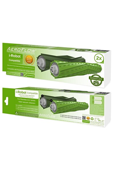 AeroFlow Σετ πλαστικών βουρτσών συμβατό με I-robot Roomba E/i