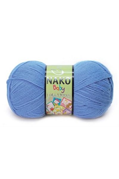 NAKO Luxury Minnoş 1256 Medium Blue |   Soft Baby Rope