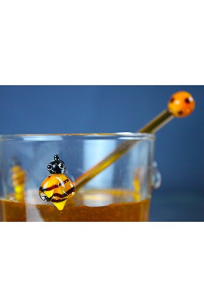 ADAMODART Arı Cam Figürlü Bal Kasesi