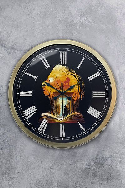 Kasva Concept Cadou 40 Cm Ceas de Perete Decorativ Metal Vechi