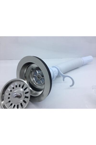 Gama Geniş Kafalı Metalik Çöpmak Sifon, dayanıklı ve şık tasarım.