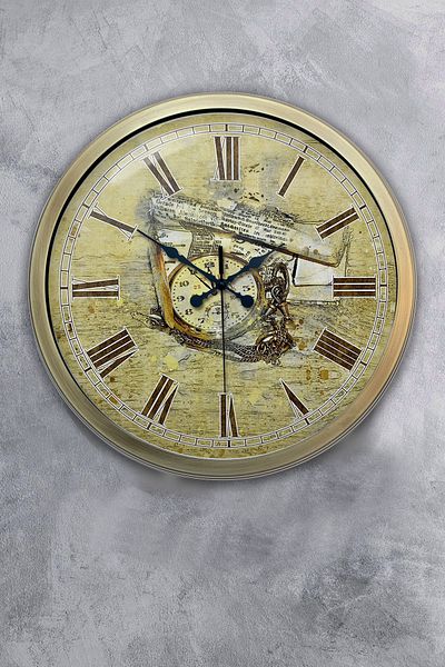 Kasva Concept Ρολόι τοίχου 40 εκ. Antique Metal Time
