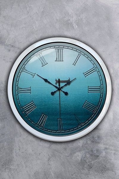 Kasva Concept Gift 40 cm White Metal Kayyo Wall Clock
