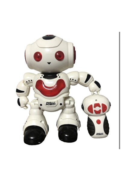Birlik Oyuncak Kırmızı Uzaktan Kumandalı Sesli Işıklı Akıllı Robot