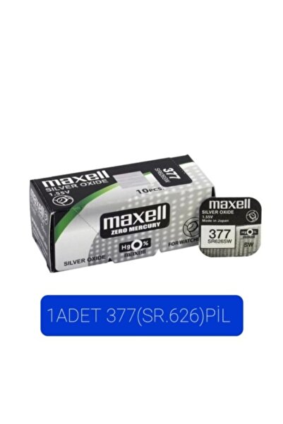 Maxell 377 Sr626sw Silver Oxide 1.55v Tekli Paket