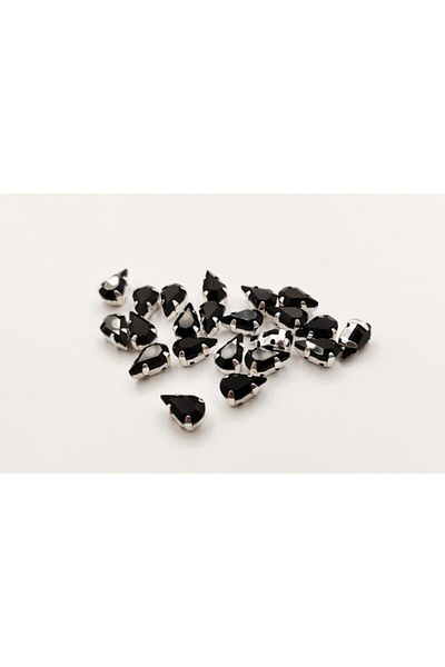 yiğit aksesuar 6x10 (1 CM) Πέτρα από γυαλί με θήκη 100 τεμάχια