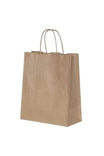 14Süs Τσάντα Roll Up με Στριφτό Χερούλι 18x24cm Kraft 25 Τεμ.