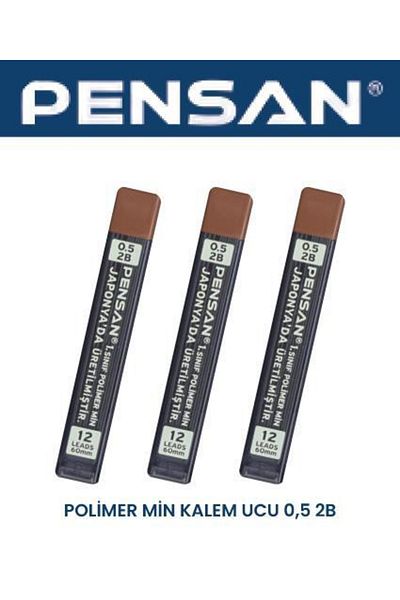 Pensan Polymer Min Pen Tip 0.5 2b 3 Pieces