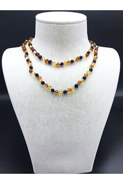 İpek Kehribar ليتوانيا معتمد الأصلي البلطيق قطرة العنبر الأم الطفل قلادة البدلة 45 سم / 32 سم