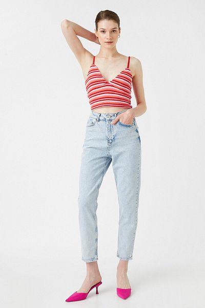 Koton Gebleichte Damenjeans 2SAL40307MD