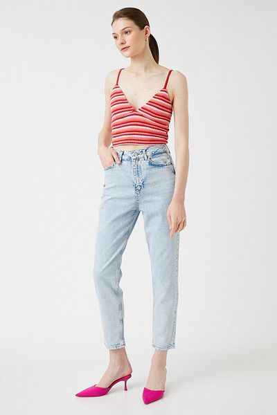 Koton Gebleichte Damenjeans 2SAL40307MD