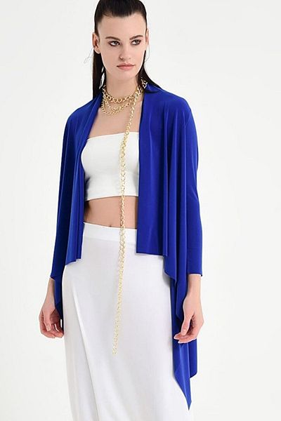 Laranor Cardigan casual asimetric Saks pentru femei 19L6550