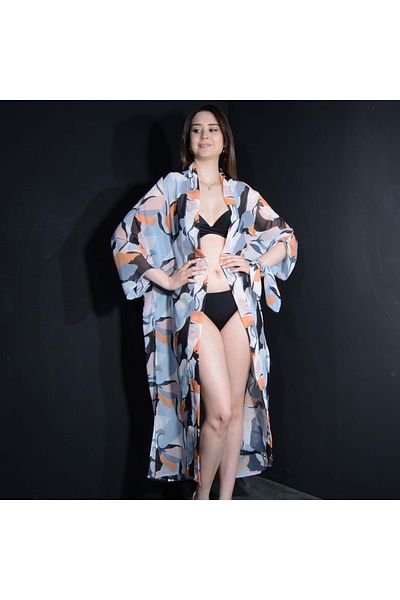Tedz Collection Paredora Mikonos Kimono Pareo
