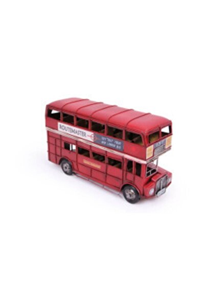 Mnk Dekoratif Metal Araba Londra Şehir Otobüsü