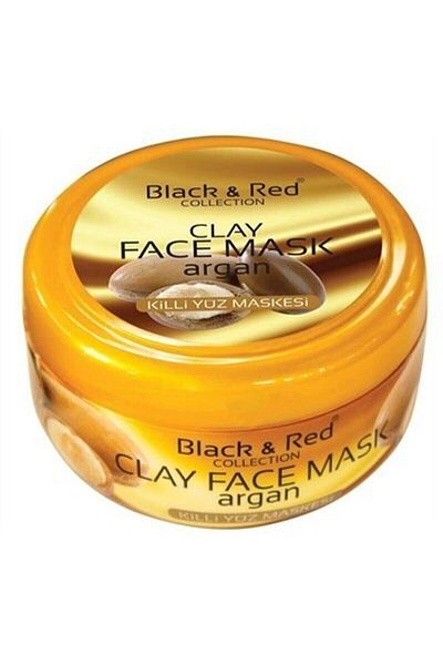 Black Red Argan Oil Clay Face Mask 400 Gr 3 Pieces