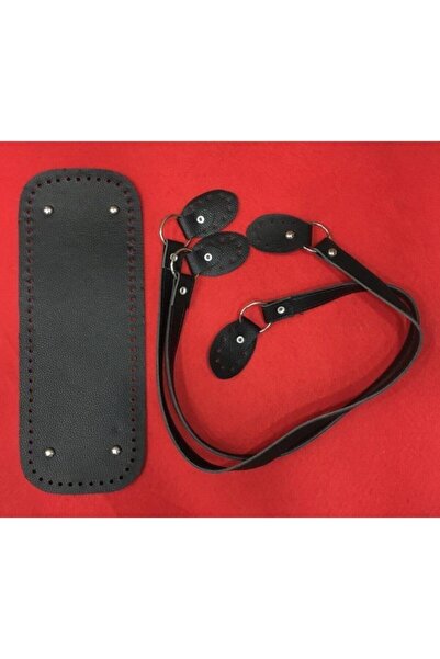 tuhafiyeci Σετ δερμάτινη βάση και λουράκι για τσάντα