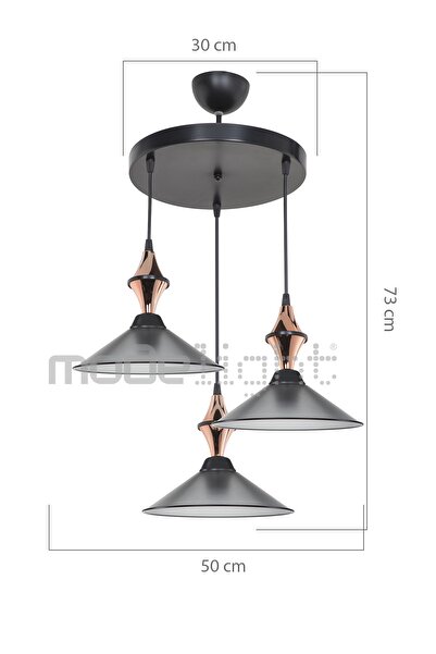 Modelight Akses Karo / Krom 3lü Maya Sarkıt