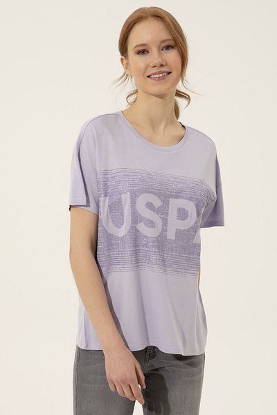 U.S. Polo Assn. Tricou de damă liliac