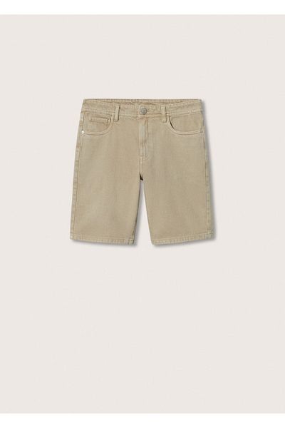 Mango Teen Τζιν σορτς Light Wash Bermuda