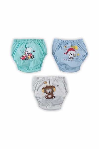 bejamonti Cotton 3-Piece Men's Combination Cute Training Pants