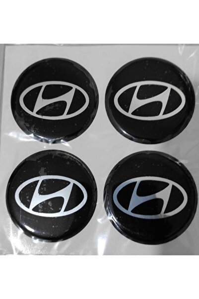 OEM Hyundai Metalize Plasto (damla) Yapıştırma Jant Göbeği 4 Lü 56 Mm