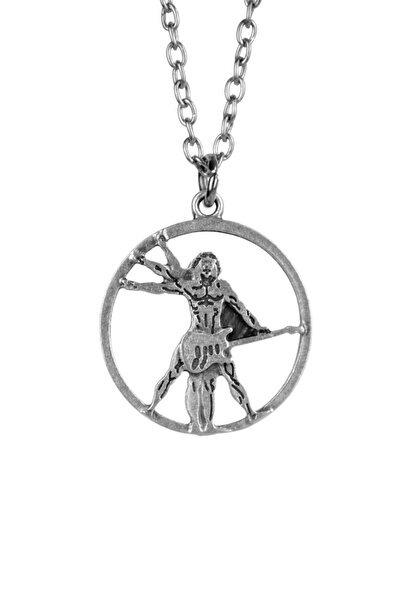 Herşey Nota قلادة جيتار دافنشي