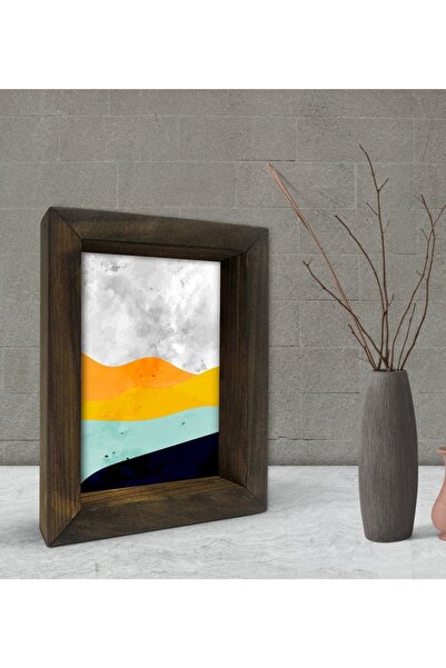 Bk Gift هدية ديكور إطار من الخشب الصلب الطبيعي 15x20 سم-41