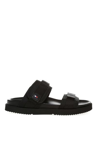 Tommy Hilfiger Sandale negre Tommy Hilfiger Pantofi pentru bărbați