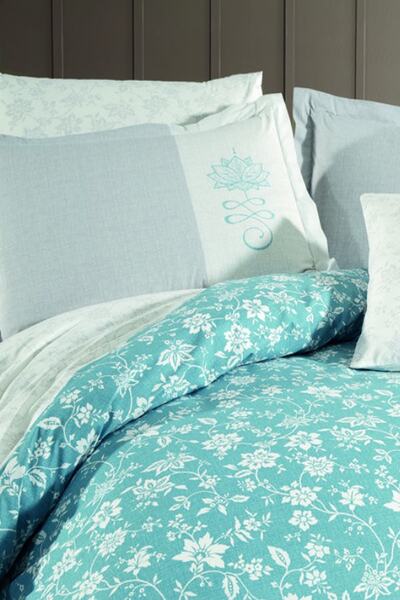 Hobby Carmen Poplin Single Duvet Cover Set - Turquoise