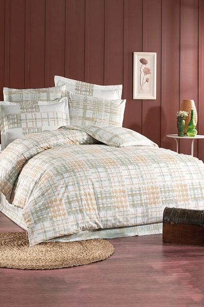 Hobby Escale Poplin Single Duvet Cover Set - Green