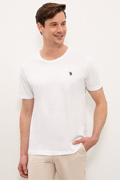 U.S. Polo Assn. Ανδρικό μπλουζάκι Us Polo Assn White