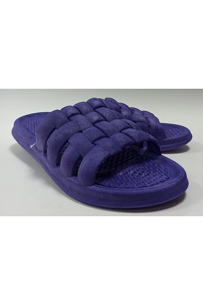 GEZER Purple Anti-Slip Plastic Water-Resistant Soft Sole Brand Daily Women's Slippers